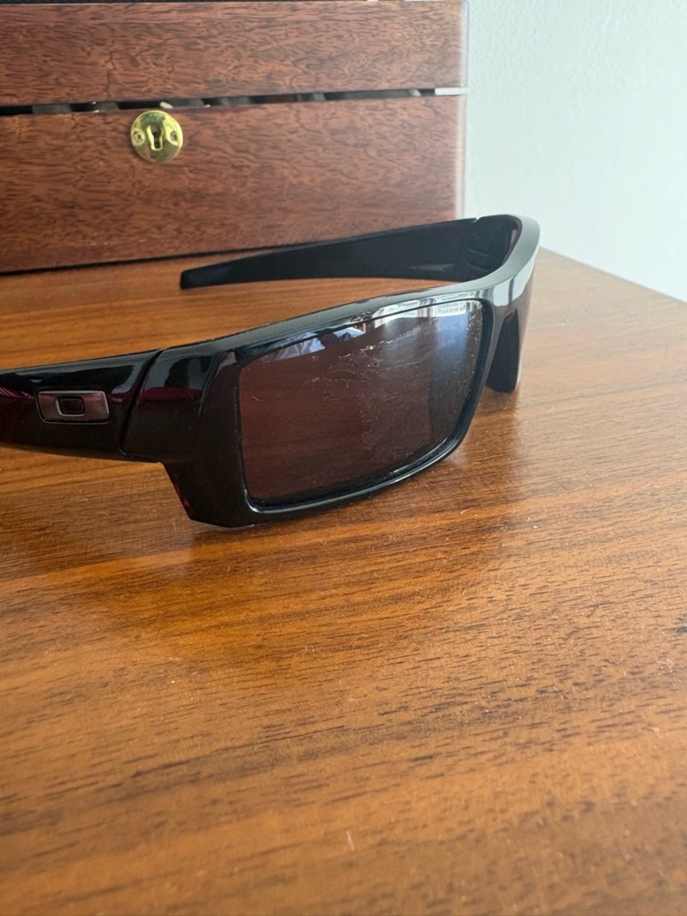Oakley GASCAN S Polished Black/Grey Sunglasses - Picture 8 of 9